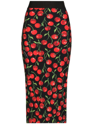 Cherry-print midi pencil skirt, Dolce & Gabbana Cherry-print midi pencil skirt
Cherry-print midi pencil skirt, Dolce & Gabbana Cherry-print midi pencil skirt