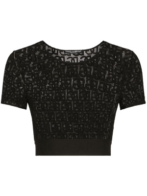 Monogram lace-trim cropped top, Dolce & Gabbana Monogram lace-trim cropped top
Monogram lace-trim cropped top, Dolce & Gabbana Monogram lace-trim cropped top