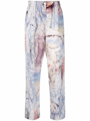 William Blake Dante print silk trousers, Alexander McQueen William Blake Dante print silk trousers
William Blake Dante print silk trousers, Alexander McQueen William Blake Dante print silk trousers