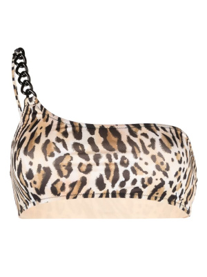 Leopard-print one-shoulder bikini top, Moschino Leopard-print one-shoulder bikini top
Leopard-print one-shoulder bikini top, Moschino Leopard-print one-shoulder bikini top
