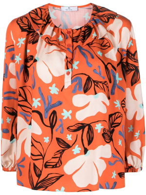 

Floral-print long-sleeve blouse, PS Paul Smith Floral-print long-sleeve blouse