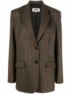 Notched lapel button-front blazer, MM6 Maison Margiela Notched lapel button-front blazer
Notched lapel button-front blazer, MM6 Maison Margiela Notched lapel button-front blazer