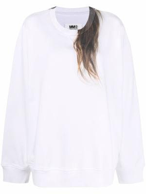 Hair-print cotton sweatshirt, MM6 Maison Margiela Hair-print cotton sweatshirt
Hair-print cotton sweatshirt, MM6 Maison Margiela Hair-print cotton sweatshirt