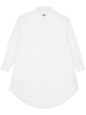 Graphic-print cotton shirtdress, MM6 Maison Margiela Graphic-print cotton shirtdress
Graphic-print cotton shirtdress, MM6 Maison Margiela Graphic-print cotton shirtdress