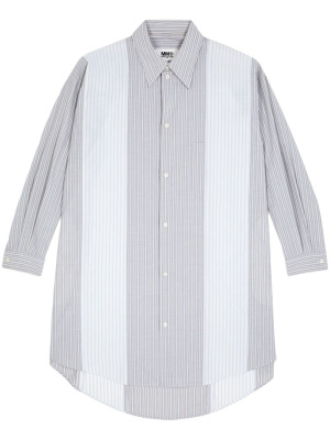 Panelled pinstripe shirt dress, MM6 Maison Margiela Panelled pinstripe shirt dress
Panelled pinstripe shirt dress, MM6 Maison Margiela Panelled pinstripe shirt dress