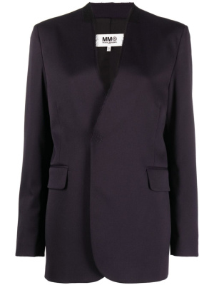 Raw-edge single-breasted blazer, MM6 Maison Margiela Raw-edge single-breasted blazer
Raw-edge single-breasted blazer, MM6 Maison Margiela Raw-edge single-breasted blazer