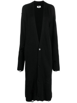Distressed knitted cardi-coat, MM6 Maison Margiela Distressed knitted cardi-coat
Distressed knitted cardi-coat, MM6 Maison Margiela Distressed knitted cardi-coat