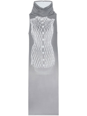 Graphic rear-drape midi dress, MM6 Maison Margiela Graphic rear-drape midi dress
Graphic rear-drape midi dress, MM6 Maison Margiela Graphic rear-drape midi dress