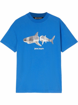 

Shark-print T-shirt, Palm Angels Shark-print T-shirt