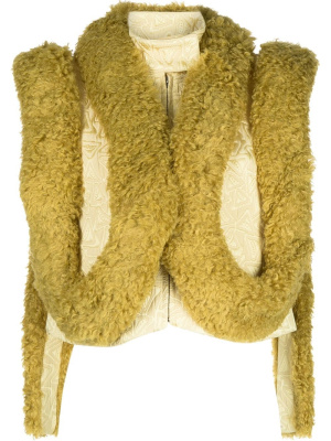 Panelled jacquard fitted jacket, Kiko Kostadinov Panelled jacquard fitted jacket
Panelled jacquard fitted jacket, Kiko Kostadinov Panelled jacquard fitted jacket