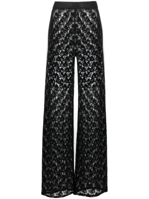 

Lace-detail wide-leg trousers, Heron Preston Lace-detail wide-leg trousers