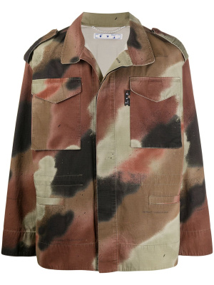 Arrow-motif camouflage shirt jacket, Off-White Arrow-motif camouflage shirt jacket
Arrow-motif camouflage shirt jacket, Off-White Arrow-motif camouflage shirt jacket