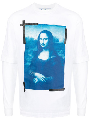 Monalisa-print long-sleeve cotton T-shirt, Off-White Monalisa-print long-sleeve cotton T-shirt
Monalisa-print long-sleeve cotton T-shirt, Off-White Monalisa-print long-sleeve cotton T-shirt