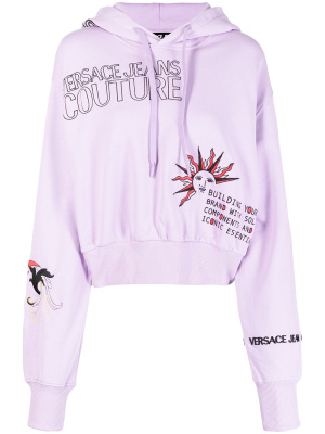 Embroidered cotton hoodie, Versace Jeans Couture Embroidered cotton hoodie
Embroidered cotton hoodie, Versace Jeans Couture Embroidered cotton hoodie