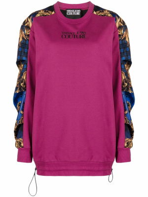 Tartan Baroque-print sweatshirt, Versace Jeans Couture Tartan Baroque-print sweatshirt
Tartan Baroque-print sweatshirt, Versace Jeans Couture Tartan Baroque-print sweatshirt