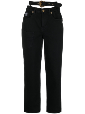 

Double-fastening cropped jeans, Versace Jeans Couture Double-fastening cropped jeans