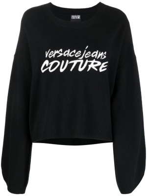 Embroidered-logo wide-sleeve jumper, Versace Jeans Couture Embroidered-logo wide-sleeve jumper
Embroidered-logo wide-sleeve jumper, Versace Jeans Couture Embroidered-logo wide-sleeve jumper