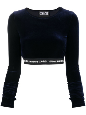 Logo cropped long-sleeve top, Versace Jeans Couture Logo cropped long-sleeve top
Logo cropped long-sleeve top, Versace Jeans Couture Logo cropped long-sleeve top