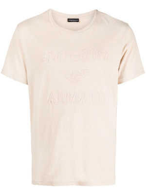 Logo-embroidery crew-neck T-shirt, Emporio Armani Logo-embroidery crew-neck T-shirt
Logo-embroidery crew-neck T-shirt, Emporio Armani Logo-embroidery crew-neck T-shirt