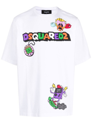 Graphic-print short-sleeve T-shirt, Dsquared2 Graphic-print short-sleeve T-shirt
Graphic-print short-sleeve T-shirt, Dsquared2 Graphic-print short-sleeve T-shirt