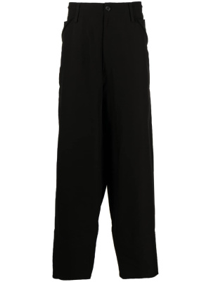 Side-buttons cotton-blend trousers, Yohji Yamamoto Side-buttons cotton-blend trousers
Side-buttons cotton-blend trousers, Yohji Yamamoto Side-buttons cotton-blend trousers