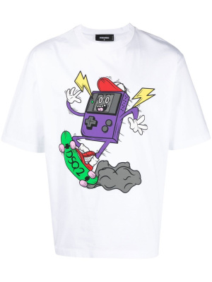 Cartoon-print short-sleeve T-shirt, Dsquared2 Cartoon-print short-sleeve T-shirt
Cartoon-print short-sleeve T-shirt, Dsquared2 Cartoon-print short-sleeve T-shirt