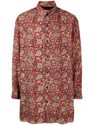 Floral-print long-sleeved shirt, Yohji Yamamoto Floral-print long-sleeved shirt
Floral-print long-sleeved shirt, Yohji Yamamoto Floral-print long-sleeved shirt