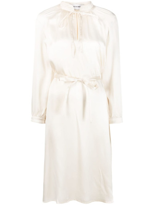 Long-sleeve wraparound silk dress, Yves Salomon Long-sleeve wraparound silk dress
Long-sleeve wraparound silk dress, Yves Salomon Long-sleeve wraparound silk dress