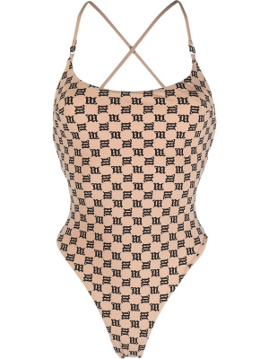 Criss-cross monogram-print swimsuit, MISBHV Criss-cross monogram-print swimsuit
Criss-cross monogram-print swimsuit, MISBHV Criss-cross monogram-print swimsuit