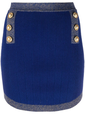 Button-embellished knitted mini skirt, Balmain Button-embellished knitted mini skirt
Button-embellished knitted mini skirt, Balmain Button-embellished knitted mini skirt