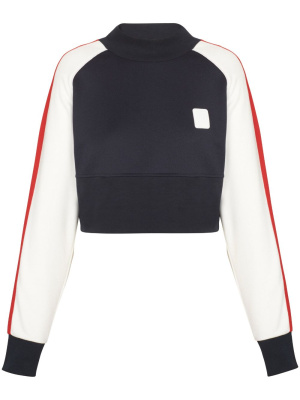 Logo-embroidery cropped sweatshirt, Balmain Logo-embroidery cropped sweatshirt
Logo-embroidery cropped sweatshirt, Balmain Logo-embroidery cropped sweatshirt
