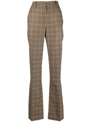 

Houndstooth checked straight-leg trousers, Nina Ricci Houndstooth checked straight-leg trousers