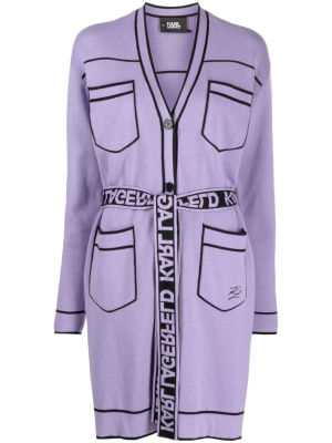 Contrast-trimmed belted cardi-coat, Karl Lagerfeld Contrast-trimmed belted cardi-coat
Contrast-trimmed belted cardi-coat, Karl Lagerfeld Contrast-trimmed belted cardi-coat