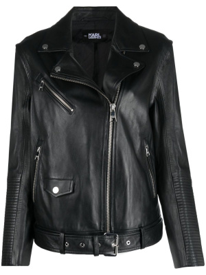 Detachable-sleeve leather jacket, Karl Lagerfeld Detachable-sleeve leather jacket
Detachable-sleeve leather jacket, Karl Lagerfeld Detachable-sleeve leather jacket