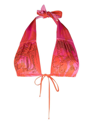 Strass-embellished halterneck bikini top, PINKO Strass-embellished halterneck bikini top
Strass-embellished halterneck bikini top, PINKO Strass-embellished halterneck bikini top