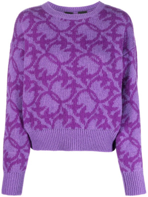 

Monogram-pattern wool-blend jumper, PINKO Monogram-pattern wool-blend jumper