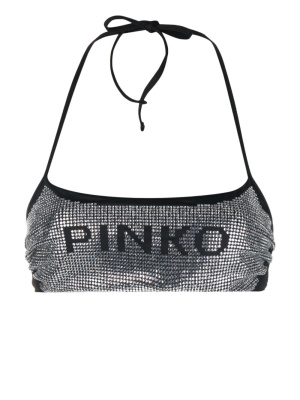 Crystal-embellished logo-print bikini top, PINKO Crystal-embellished logo-print bikini top
Crystal-embellished logo-print bikini top, PINKO Crystal-embellished logo-print bikini top