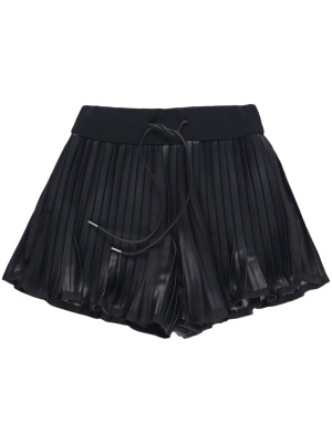 Pleated drawstring faux-leather shorts, Sacai Pleated drawstring faux-leather shorts
Pleated drawstring faux-leather shorts, Sacai Pleated drawstring faux-leather shorts