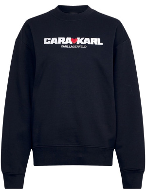 X Cara Delevingne logo-print sweatshirt, Karl Lagerfeld X Cara Delevingne logo-print sweatshirt
X Cara Delevingne logo-print sweatshirt, Karl Lagerfeld X Cara Delevingne logo-print sweatshirt