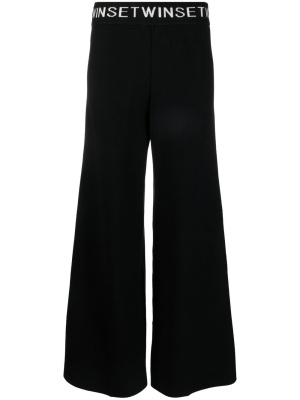 Logo-waistband wide-leg track pants, TWINSET Logo-waistband wide-leg track pants
Logo-waistband wide-leg track pants, TWINSET Logo-waistband wide-leg track pants