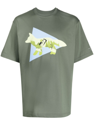 X And Wander logo-print T-shirt, Maison Kitsuné X And Wander logo-print T-shirt
X And Wander logo-print T-shirt, Maison Kitsuné X And Wander logo-print T-shirt