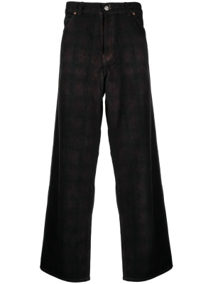 Overdyed Lumbercheck-print wide-leg jeans, OUR LEGACY Overdyed Lumbercheck-print wide-leg jeans
Overdyed Lumbercheck-print wide-leg jeans, OUR LEGACY Overdyed Lumbercheck-print wide-leg jeans