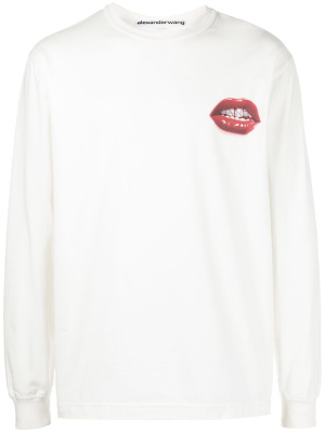 Long-sleeve grill-printed T-shirt, Alexander Wang Long-sleeve grill-printed T-shirt
Long-sleeve grill-printed T-shirt, Alexander Wang Long-sleeve grill-printed T-shirt
