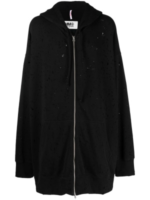 Oversize perforated hooded jacket, MM6 Maison Margiela Oversize perforated hooded jacket
Oversize perforated hooded jacket, MM6 Maison Margiela Oversize perforated hooded jacket
