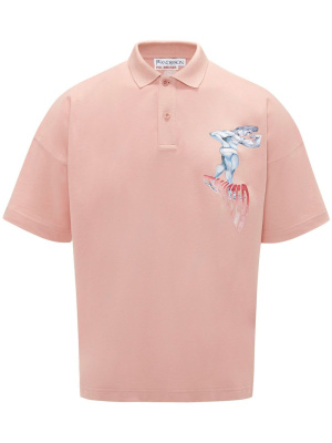 Graphic-print short-sleeved polo shirt, JW Anderson Graphic-print short-sleeved polo shirt
Graphic-print short-sleeved polo shirt, JW Anderson Graphic-print short-sleeved polo shirt