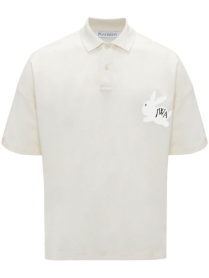 Logo-embroidered bunny polo shirt, JW Anderson Logo-embroidered bunny polo shirt
Logo-embroidered bunny polo shirt, JW Anderson Logo-embroidered bunny polo shirt