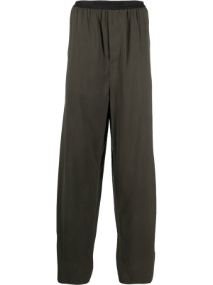 Logo-waistband wide-leg trousers, Balenciaga Logo-waistband wide-leg trousers
Logo-waistband wide-leg trousers, Balenciaga Logo-waistband wide-leg trousers