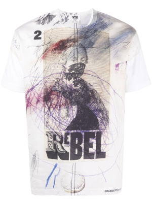 Graphic-print short-sleeved T-shirt, Junya Watanabe MAN Graphic-print short-sleeved T-shirt
Graphic-print short-sleeved T-shirt, Junya Watanabe MAN Graphic-print short-sleeved T-shirt