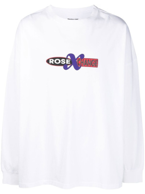 Logo-print long-sleeve cotton T-shirt, Martine Rose Logo-print long-sleeve cotton T-shirt
Logo-print long-sleeve cotton T-shirt, Martine Rose Logo-print long-sleeve cotton T-shirt