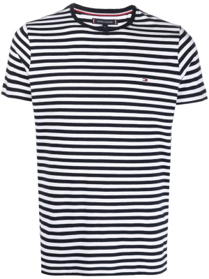 Logo-embroidered striped T-shirt, Tommy Hilfiger Logo-embroidered striped T-shirt
Logo-embroidered striped T-shirt, Tommy Hilfiger Logo-embroidered striped T-shirt